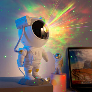 Astronaut Galaxy Projector Night Light with USB for Bedroom Decor