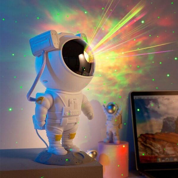 Astronaut Galaxy Projector Night Light with USB for Bedroom Decor
