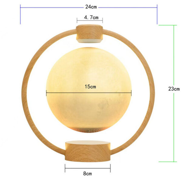 Maglev Moon Light with Bluetooth and 3D Colorful Glow