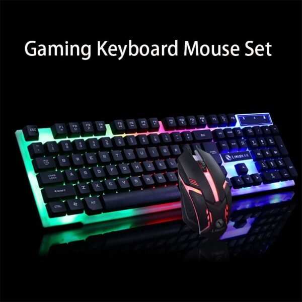 GTX300 Glowing Gaming Keyboard and Mouse Set