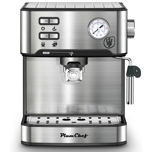20 Bar Espresso Machine with Milk Frother and Pressure Display