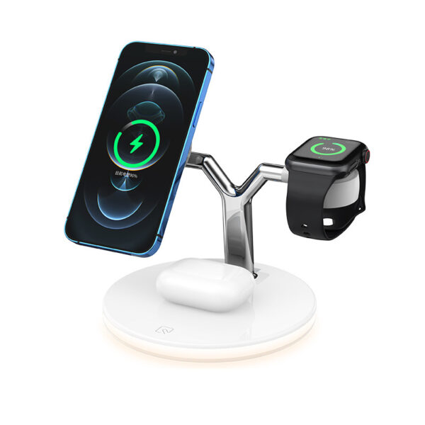 1612425760111.jpg 3 in 1 Magnetic Wireless Charger 15W Fast Charging Compatible with Apple