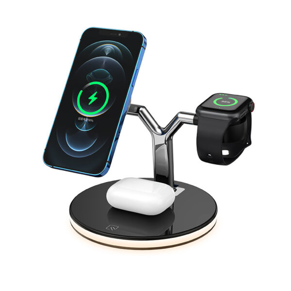 1612425761109.jpg 3 in 1 Magnetic Wireless Charger 15W Fast Charging Compatible with Apple