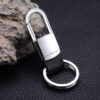 Creative Leather Keychain with Metal Car Key Pendant