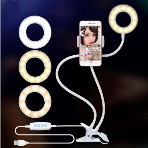 183c1ce1-c778-4b19-ba77-69d842a72b1c.jpg LED Selfie Ring Light with Adjustable Stand 8cm for Makeup and Live