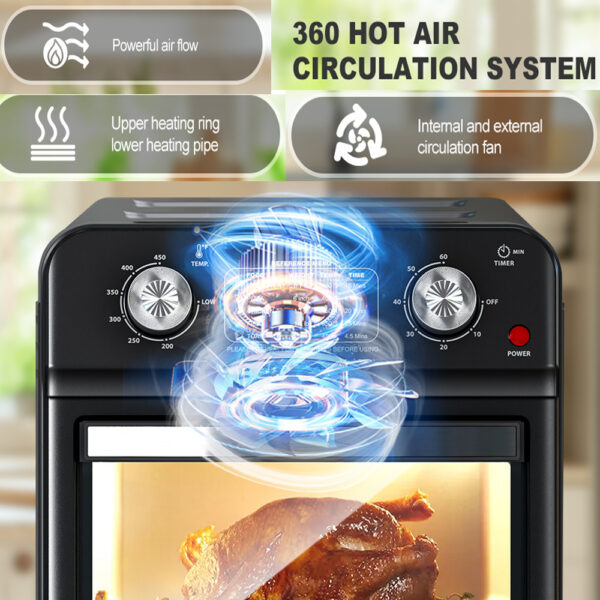 1c06aa11-df16-46c8-b11a-aec903943eed.jpg 12.5 Qt Air Fryer Oven with Dual Knob Control and Presets