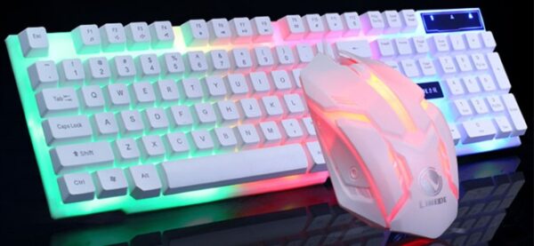 GTX300 Glowing Gaming Keyboard and Mouse Set