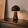 Wooden Mushroom LED Night Light with Touch Switch for Kids Bedroom