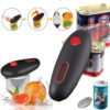 Electric One-Touch Can and Jar Opener for Kitchen Use