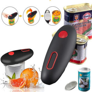 Electric One-Touch Can and Jar Opener for Kitchen Use