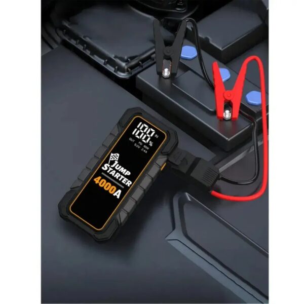 20000mAh 12V Car Battery Starter with 4000A Peak and USB Fast Charging