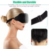 3D Silk Eye Mask for Sleep with Soft Padded Shade Cover