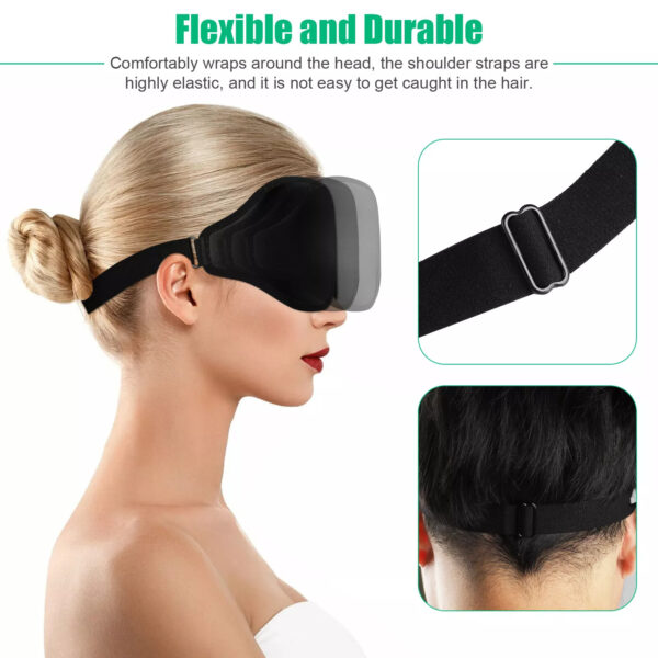 3D Silk Eye Mask for Sleep with Soft Padded Shade Cover