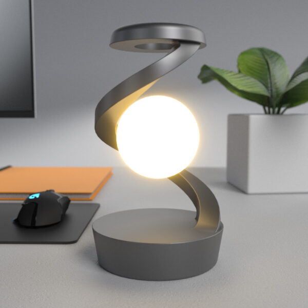 Rotating Moon Desk Lamp with Wireless Charging and Sensor Control