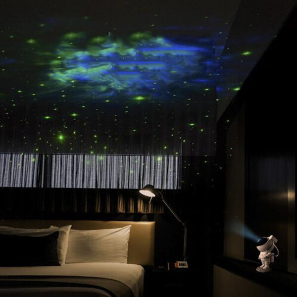 Astronaut Galaxy Projector Night Light with USB for Bedroom Decor