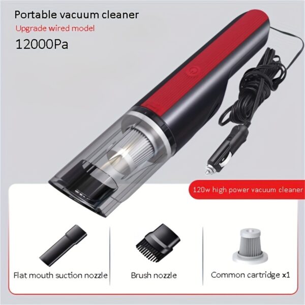 42e3d07f-fa8e-40b0-b443-ff8cace4d095.jpg Wired Silver and Red Handheld Car Vacuum Cleaner with Strong Suction