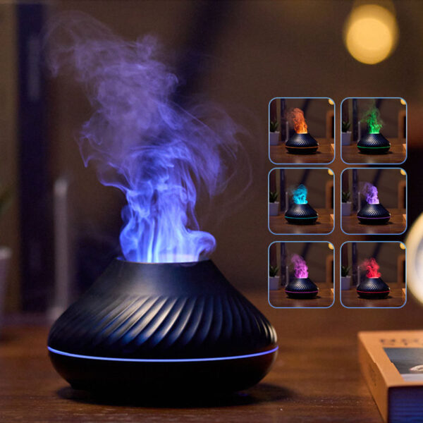 467b9d71-63de-45b9-b252-54ff9d05d229.jpg RGB Flame Aroma Diffuser 130ml with 3D Colorful Volcano Effect