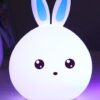 Cute Rabbit Night Light with Touch Sensor and Colorful LED