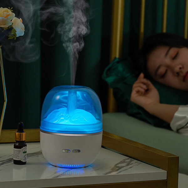 Ultrasonic Essential Oil Humidifier with Colorful Light and Heavy Mist
