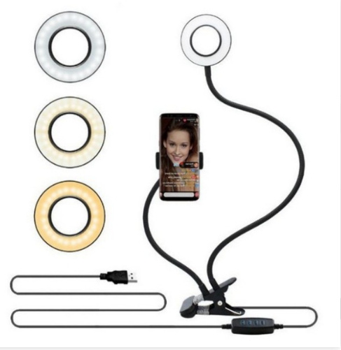 56074164-3acd-4718-9bfa-6888b2015d8e.jpg LED Selfie Ring Light with Adjustable Stand 8cm for Makeup and Live