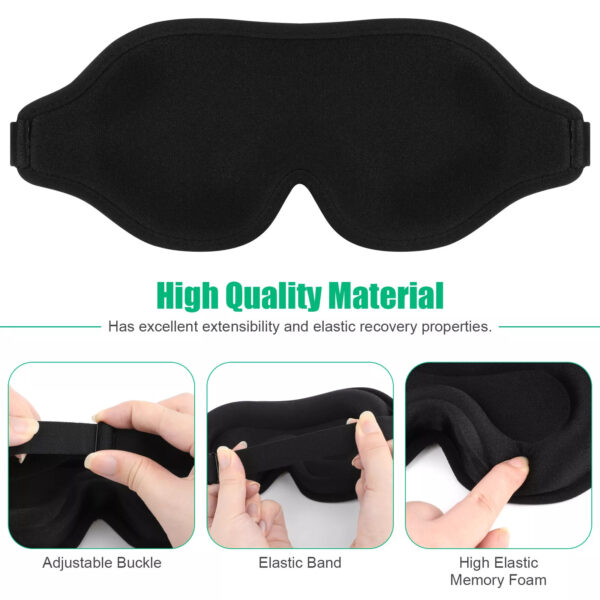 3D Silk Eye Mask for Sleep with Soft Padded Shade Cover