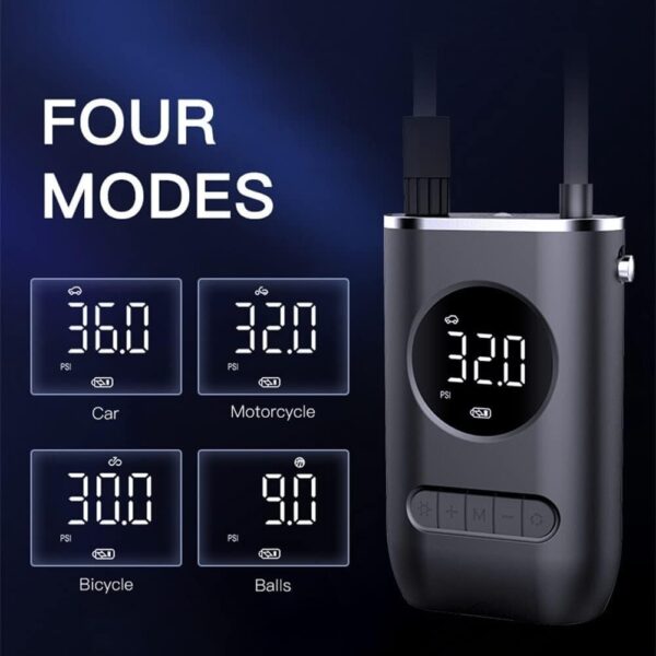 Portable 150PSI Cordless Air Compressor with LED Display