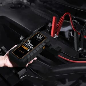 20000mAh 12V Car Battery Starter with 4000A Peak and USB Fast Charging
