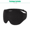 3D Silk Eye Mask for Sleep with Soft Padded Shade Cover