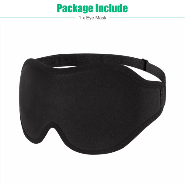 3D Silk Eye Mask for Sleep with Soft Padded Shade Cover
