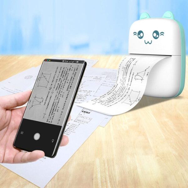 Portable Mini Bluetooth Printer - Photo, Label & Note Printing for Students