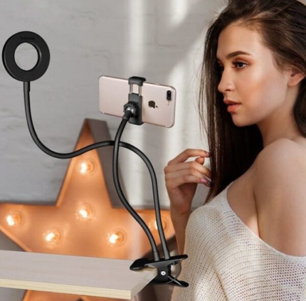 883075431291.jpg LED Selfie Ring Light with Adjustable Stand 8cm for Makeup and Live