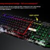 Industrial USB Gaming Keyboard with Glowing Backlight