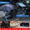 aa01f07b-5f94-4bda-85de-0b814a1f53f9.jpg 4-in-1 Car Cup Holder Tray with Phone Mount and Rotating Base