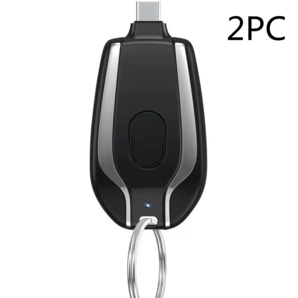 Keyring Wireless Power Bank – 1500mAh Telescopic Emergency Charger