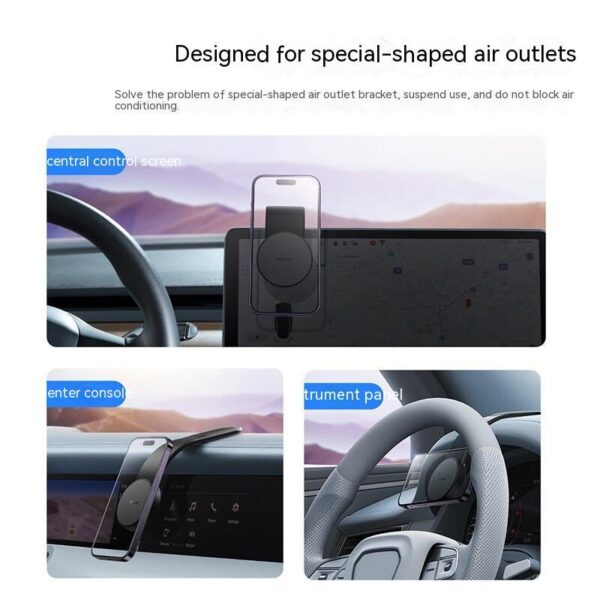 b4fa9251-2282-4638-8b8a-602d09a25e3d_trans.jpeg Magnetic Bendable Car Phone Holder with 15W Wireless Charger