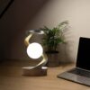 Rotating Moon Desk Lamp with Wireless Charging and Sensor Control