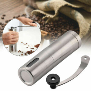 Hand Crank Stainless Steel Burr Grinder for Coffee and Pepper