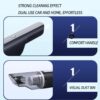 Wireless Silver Car Vacuum Cleaner with Strong Suction and Rechargeable Battery