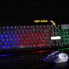 Industrial USB Gaming Keyboard with Glowing Backlight