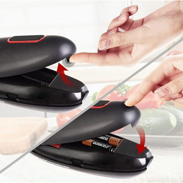 Electric One-Touch Can and Jar Opener for Kitchen Use