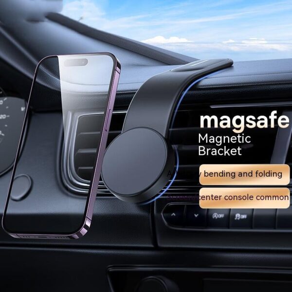 cdf29749-a0ec-4b74-a793-4673b885773f_trans.jpeg Magnetic Bendable Car Phone Holder with 15W Wireless Charger