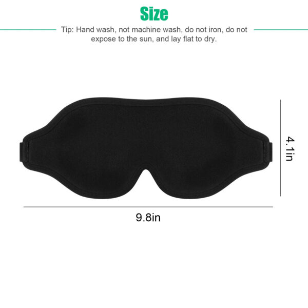 3D Silk Eye Mask for Sleep with Soft Padded Shade Cover