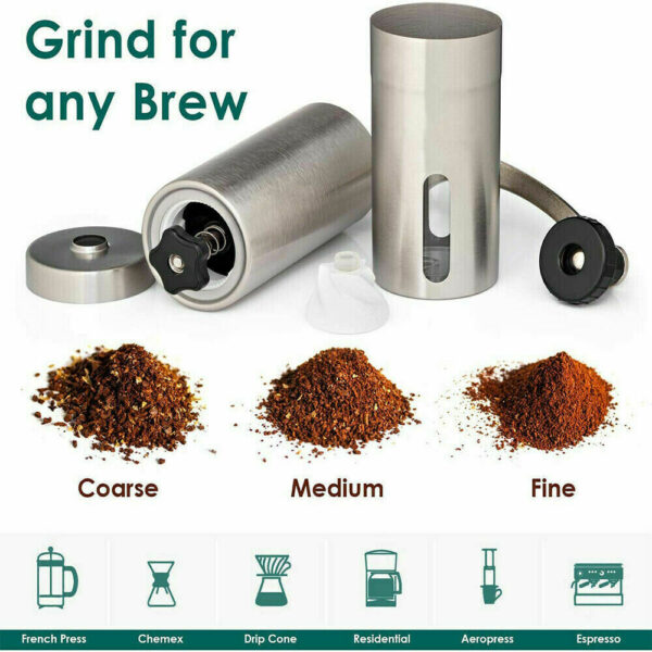 d6d82f4d-43b1-4137-a894-84322ad787d7.jpg Hand Crank Stainless Steel Burr Grinder for Coffee and Pepper