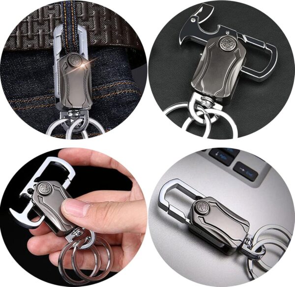 Multifunctional Keychain with Hidden Mini Knife – EDC Tool for Outdoor, Emergency, DIY & Everyday Use