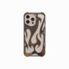 Electroplated Hollow Heat‑Dissipating Phone Case – Premium Soft Shell with Flame Design