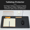 1548e64c-b2dc-4e5b-9243-ced794fa0b75.jpg Minimalist Non‑Slip Felt Desk Pad – Extended Mat for Keyboard, Mouse & Laptop