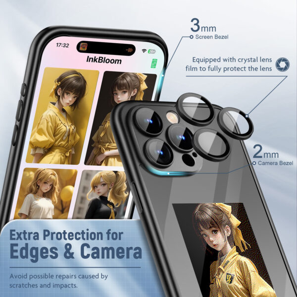 1c81ea44-41eb-4f3a-92dd-9fdfe7ec09db.jpg iPhone 15 Pro/Pro Max NFC E‑Ink Smart Flip Case – Customizable & All‑Inclusive