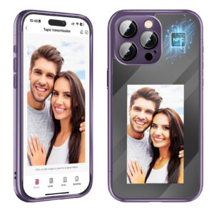54baba3f-aaa9-4e59-a8ff-e1b799f8cfbc.jpg iPhone 15 Pro/Pro Max NFC E‑Ink Smart Flip Case – Customizable & All‑Inclusive