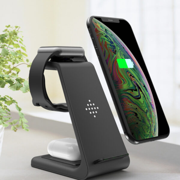 3-in-1 Wireless Fast Charging Station – Quick Charge Dock & Phone Stand