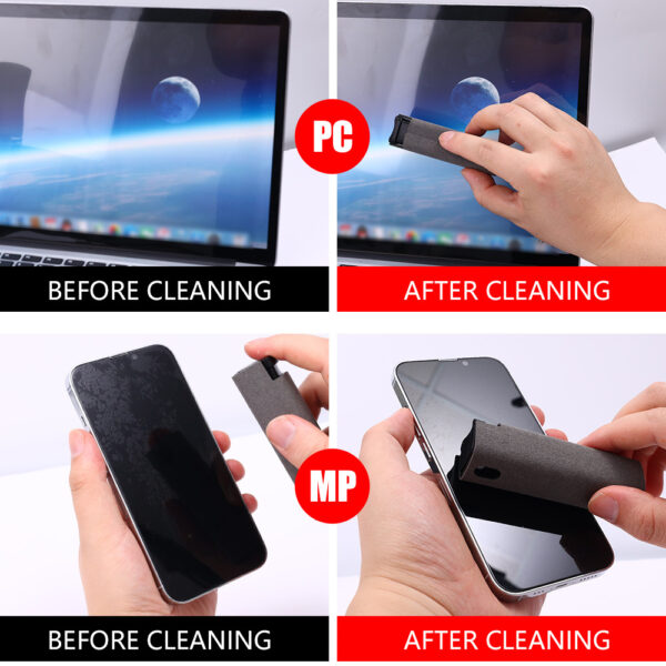 All-in-One Mobile & Computer Screen Cleaning Kit with Built-In Storage